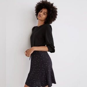 Black Madewell Mini Skirt with stars. Size 14 XL